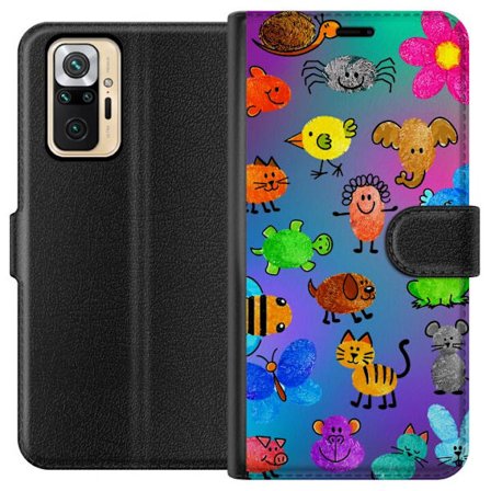 Yhteensopiva Lompakkokotelo Xiaomi Redmi Note 10 Pro Little Scribble Friends