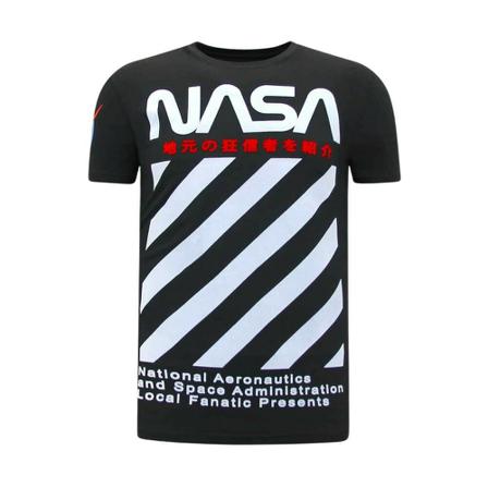 Local Fanatic Nasa T Shirt svart, Herr, Herr, Storlek: M