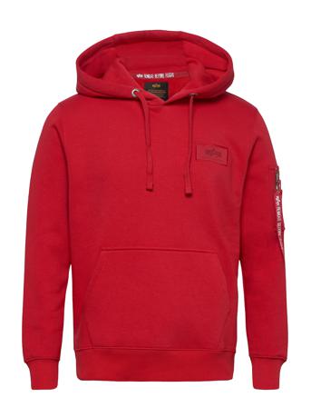 Back Print Hoody Hettegenser Genser Rød Alpha Industries