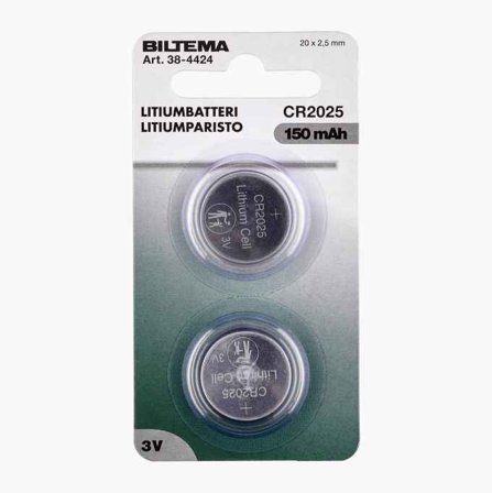 CR2025 Litiumbatteri 2 st.