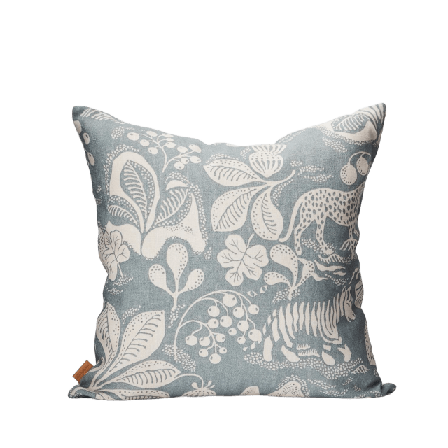 Littlephant Kuddfodral Linne 50x50cm - Wild At Heart Dusty Blue Kuddar Unisex Blå 50x50 cm