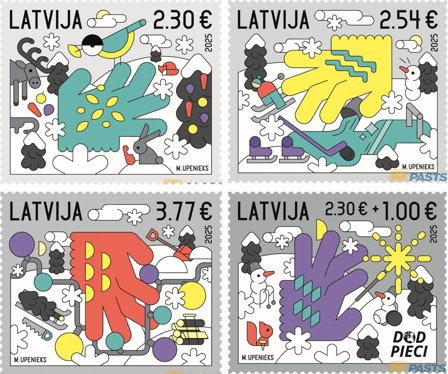 Letland - Julen 2025 - Postfrisk sæt 4v