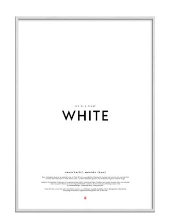 Poster & Frame White Wood Frame - White - 29.7X42CM