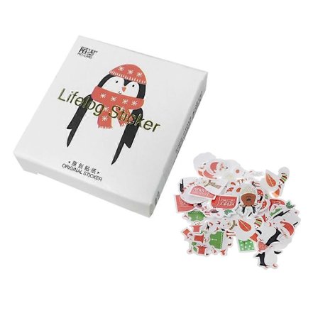 Juldekaler Scrapbook Kuvertförsegling Etikett Anteckningsbok Dekoration Vattentät