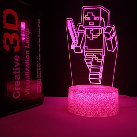 Kreatiivinen Lahja Pelihuoneen Sisustus Yövalo Halkeamamalli Minecraft 1 Minecraft 1 Minecraft 1 Minecraft 1