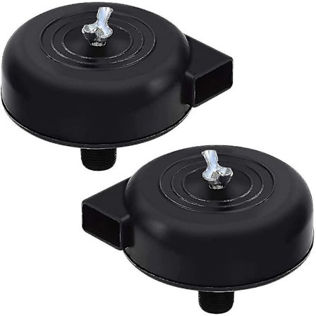 2 st Kompressorfilter, 16mm 3/8pt Hankontakt Tyst Kompressor För Luftkompressor (svart) KIC NIE