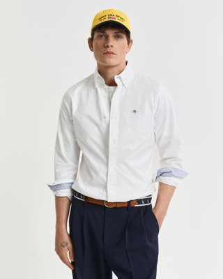 GANT - Oxfordskjorte i slim fit med stretch til herre white
