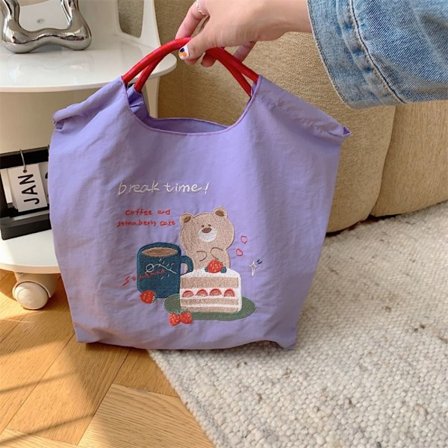 Tote Bag Shopper Handväska LILA
