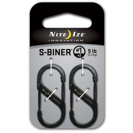 Nite Ize S-Biner #1 2-pack other equipment Black OneSize