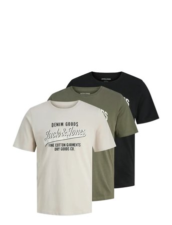 Jack & Jones | Jjethan Tee Ss Crew Neck 3Pk Mp Noos | S