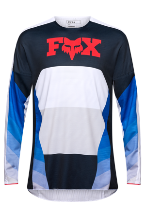 Crosstrikot FOX 360 Fade Weiß/Blau M