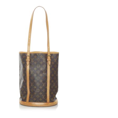 Louis Vuitton Vintage, Pre-owned Monogram Bucket GM Canvas Bruin, Dames, Maat:ONE Size