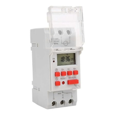 TM919BK 85~265V AC 30A LCD 7 Dages Programmerbare Digitale Timer Kontakter