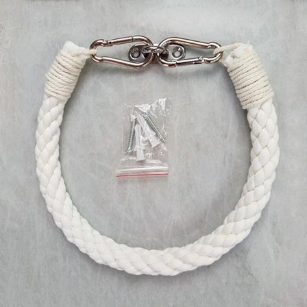 2 stk Toalettpapirholder Industrielt Tau, Nautisk Retro Toalett P