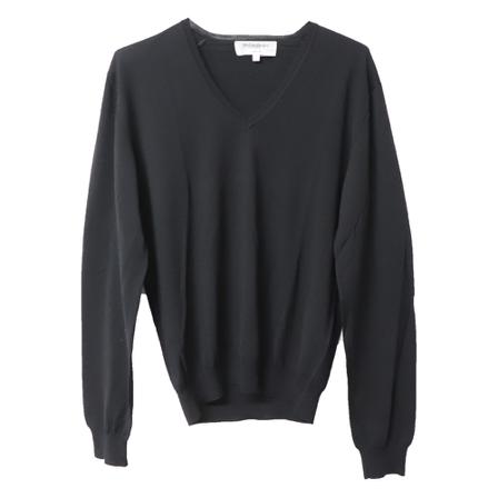 Yves Saint Laurent Vintage Pre-owned V-Neck Knit Sweater Sort, Herre