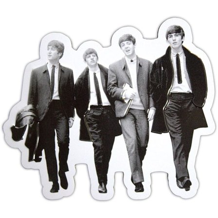 The Beatles Walking In London Präglad Kylskåpsmagnet One Size W