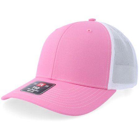 Richardson - Rosa trucker Keps - 112 Split Hot Pink/White Trucker @ Hatstore