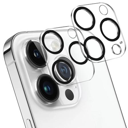 2-Pack linsebeskyttelse for iPhone 14 Pro MAX-kamera i herdet glass