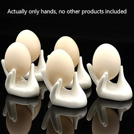 Håndform Keramisk eggekoppholder for brunsj eggholder Inneholder