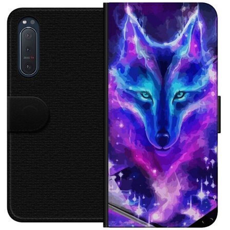 Plånboksfodral till Sony Xperia 5 II med Neon Varg