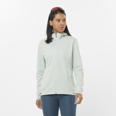 Salomon - veste pour femme Gore-tex Sshell Jkt W - Misty Blue - L