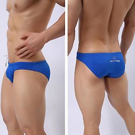 Mænds Badetøj Svømmeshorts Sexy Strandtøj (S Mørkeblå)