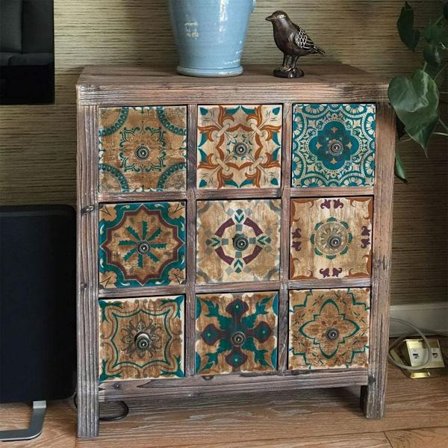 Selvklebende fliser, 20x20 cm, industriell stil, kjøkkenfliser selvklebende backsplash, 24 stk veggklistremerker for selvklebende bad, kjøkken