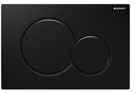 Geberit Sigma01 Spolplatta Djupsvart, Badrum