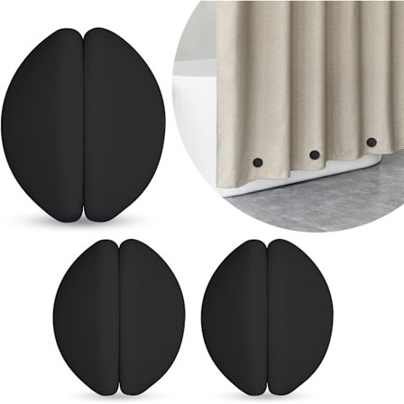 Par af bruseforhængsvægte, bruseforhængsmagneter, der aldrig ruster, magneter forhindrer bruseforhængsforinger - Sort-WELLNGS