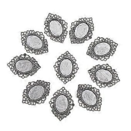 10x Filigran Innfatning Anheng Cabochon Innstilling