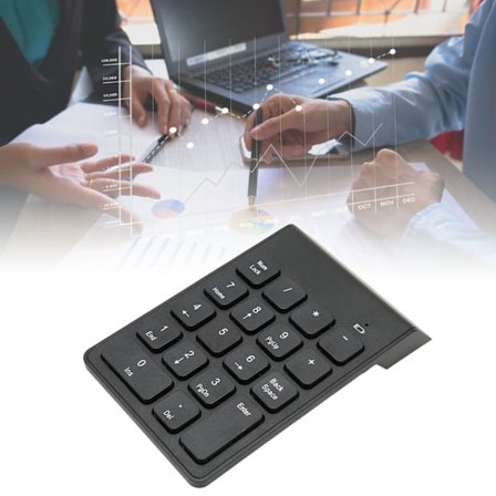 2.4G Trådløst Numerisk Tastatur Chokolade Taster Plug and Play 18 Taster Nummer Tastatur til Bank Regnskab