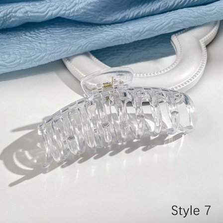 Gradientfarve Hårkloclips Geometriske hårspænder Krabbehår A