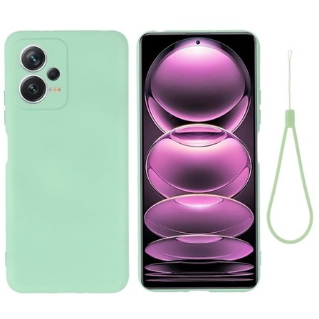 Matt Xiaomi Poco X5 / Xiaomi Redmi Note 12 skal av flytande silikon - Grön