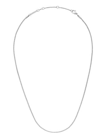 Daniel Wellington Elan Twisted Chain Necklace Long S - Silver - L 49 cm