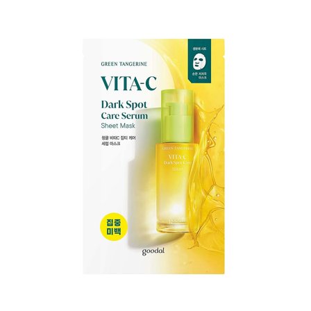 Goodal Green Tangerine Vita C Dark Spot Care Sheet Mask 28 g, Skincare, Masker, Sheet Masker