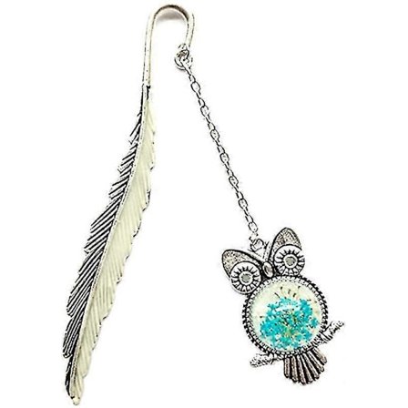 Metal Fjer Ugle Bogmærker Lysende Fødselsdagsbogmærke Kreative Læsergaver Til Børn Læsning Kontorartikler