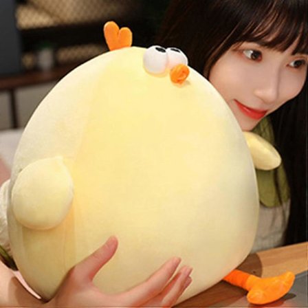 Kylling Plyslegetøj Søde Plysdyr Sjov Tyk Kylling Plyslegetøj 50 cm