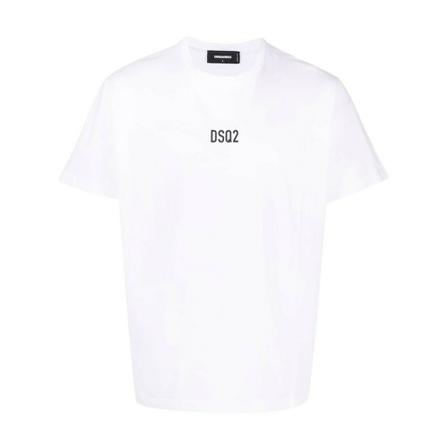 Dsquared2 - T-shirts - Vit - Herr - Storlek: Xl, Herr, Storlek: XL