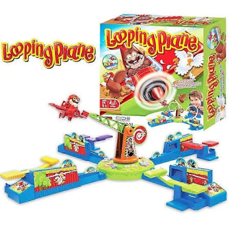 Looping Louie Snurrande Flygplan Kycklingstjälningsspel Förälder-Barn Interaktion Strids Pussel Brädspel Fest Leksaker Barn JKW[YATOY]