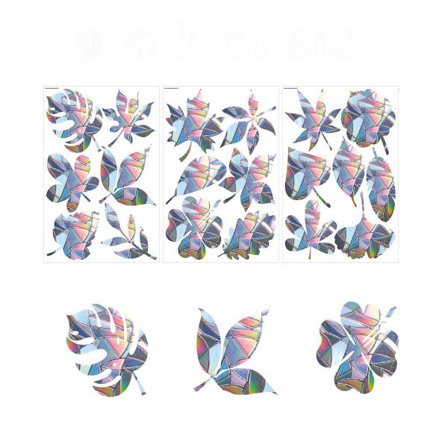 Dekorative vinduesfilm anti-kollisions vindue klistermærker dør og vindue statiske klistermærker egnet til køkken spisestue soveværelse