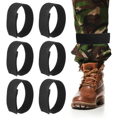 6 st Elastiska Cowboy Boots Remmar, Justerbara Boots Blousers för Trädgårdsarbete, Vandring, Cykling, Fiske, Löpning, Jakt