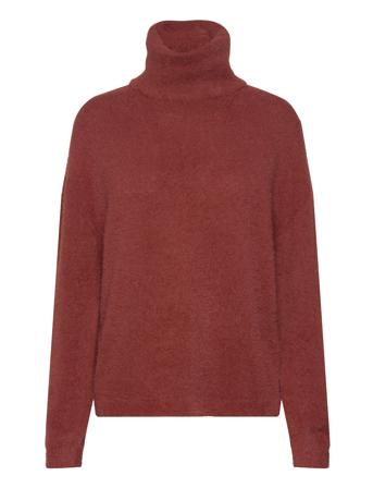 Vilajuli Rollneck L/S Knit - Noos Tops Knitwear Turtleneck Burgundy Vila