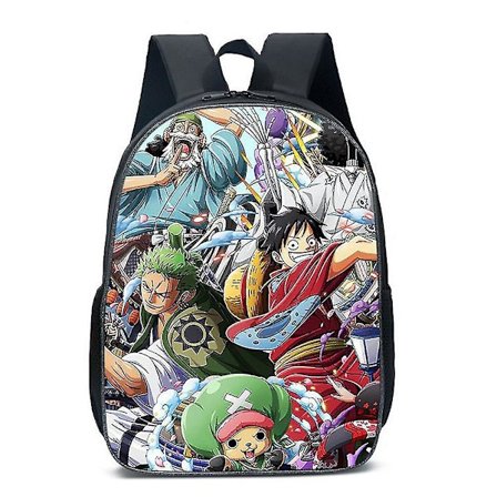 Anime One Piece Børns Drenge Piger Udendørs Rejse Rygsæk Skole Taske Daypack Skuldertasker Rygsæk Gaver(H)
