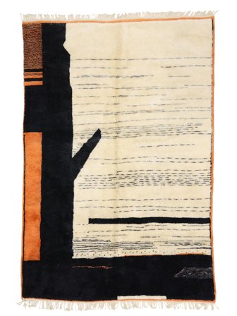 Berber Moroccan - Mid Atlas Handgeknüpft 207X303 Teppich Marokko