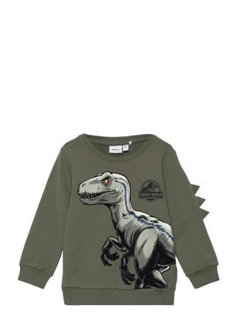 Nmmjairi Jurassic Sweat Unb Vde Sweatshirt Trøje Khakigrønn Name It