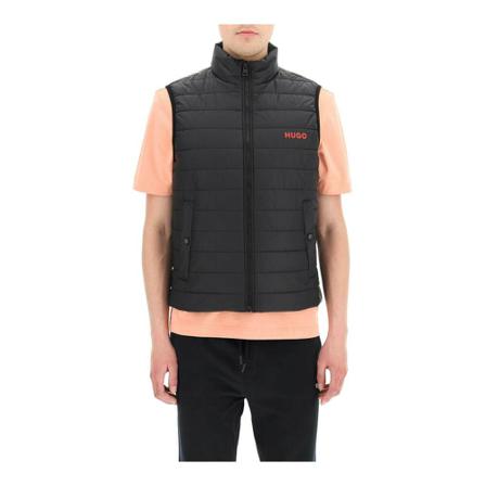 Hugo Boss recycled fabric padded vest Sort, Herre Veste
