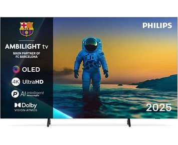 Philips-77OLED810/12-Philips 77" 4K OLED Smart Ambilight TV-Tv-75 tommer og større