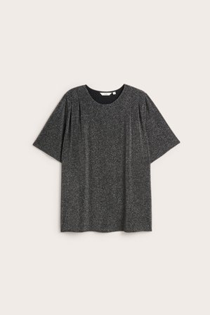 Kappahl | Błyszczący t-shirt | Czarne