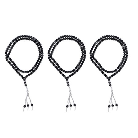 3 st bönepärlor 99 pärlor polerade slätare ytor 8 mm diameter bekvämt att bära ljusare handhållna bönepärlor