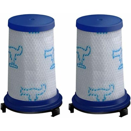 Set med 2 ersättningsfilter till Rowenta Air Force 360 dammsugare, kompatibel med ZR009001